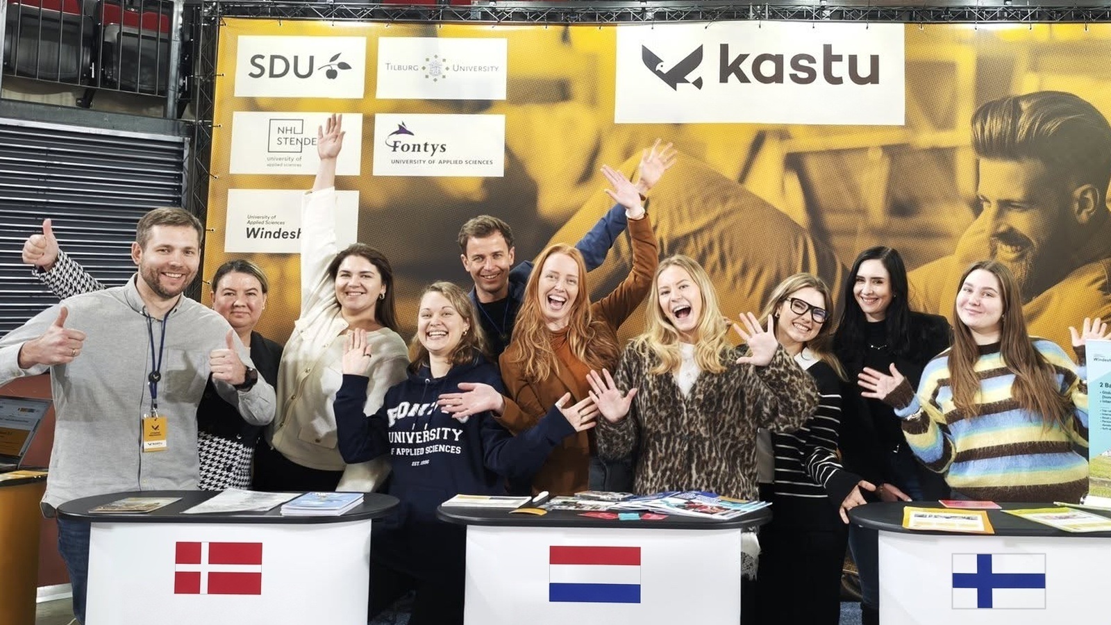 The Kastu team at a study abroad event